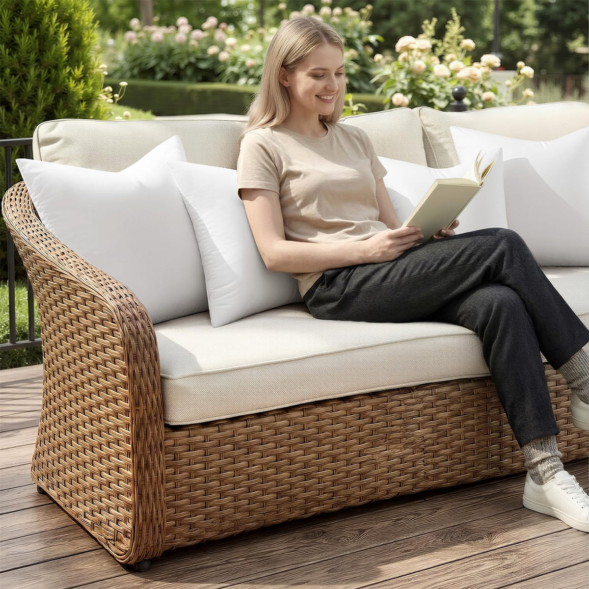 Refresh outdoor cushions easily with MIULEE inserts for a quicker update.