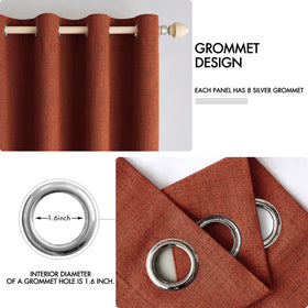 MIULEE eight-grommet design enables easy installation and smooth operation.