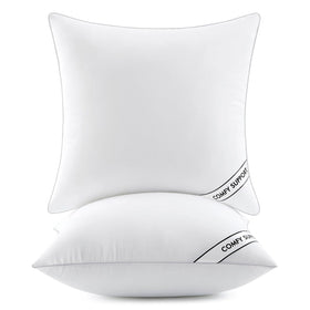 MIULEE euro pillow inserts pack of 2 on sofa for plush support