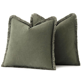 MIULEE euro-shams pillow cover set complements sofas and beds.