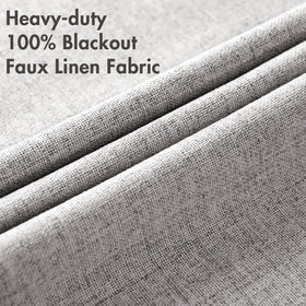 MIULEE easy-care faux linen curtains are simple to iron and refresh.