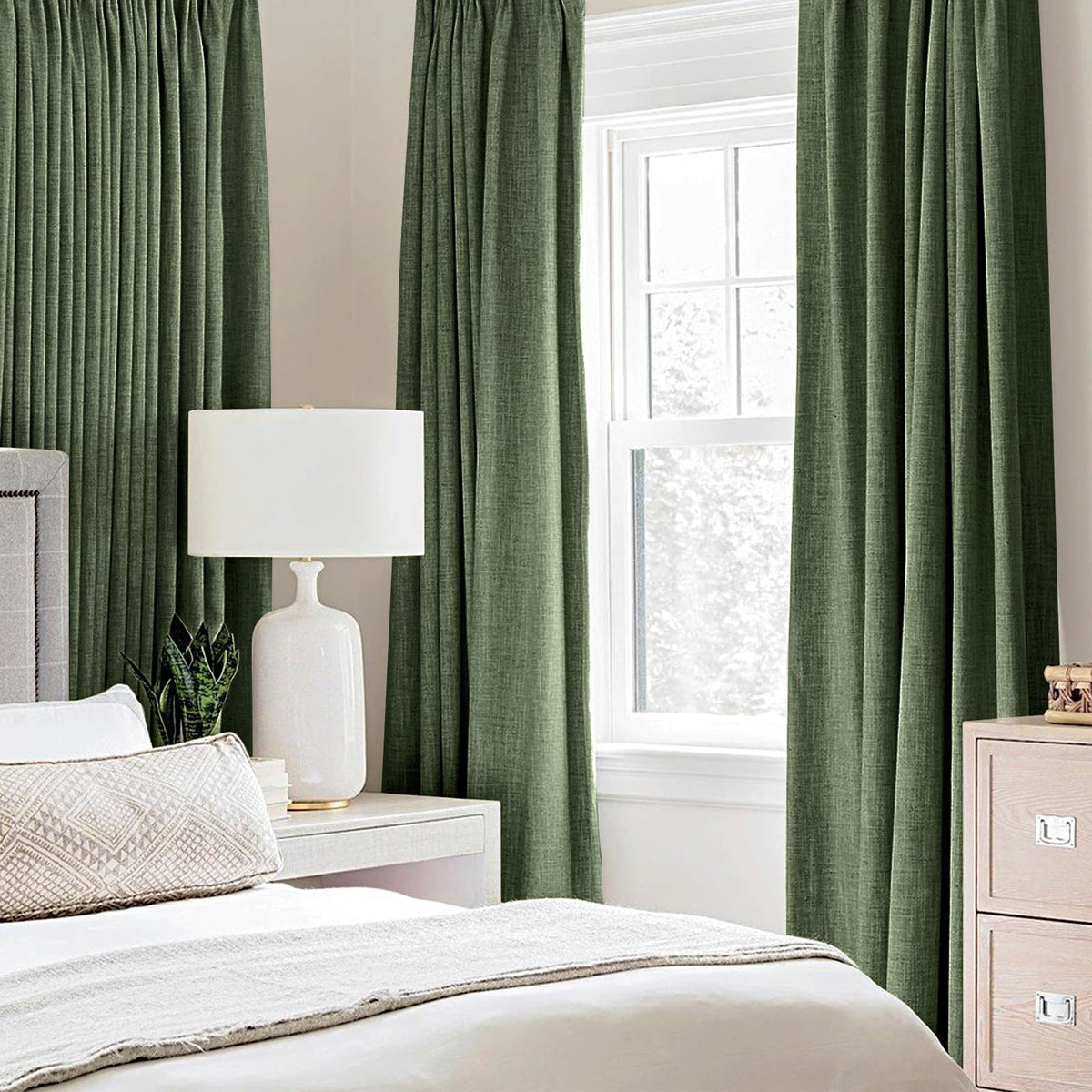 MIULEE faux linen texture closeup highlights premium material for a soft, refined look