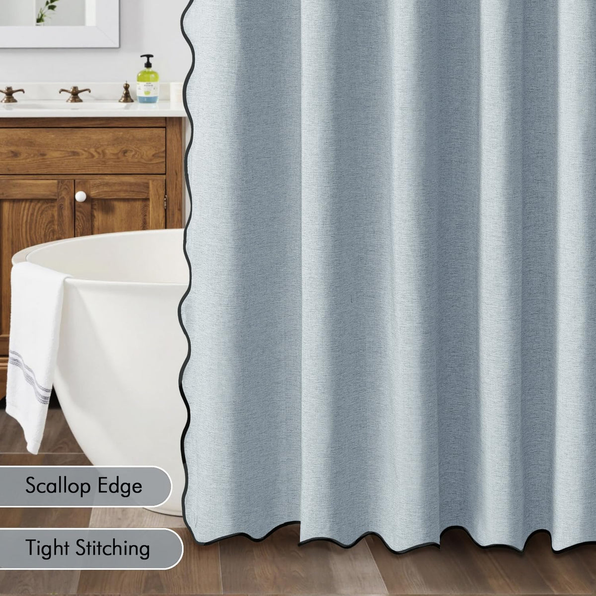MIULEE faux linen texture reveals thicker privacy-boosting fabric.