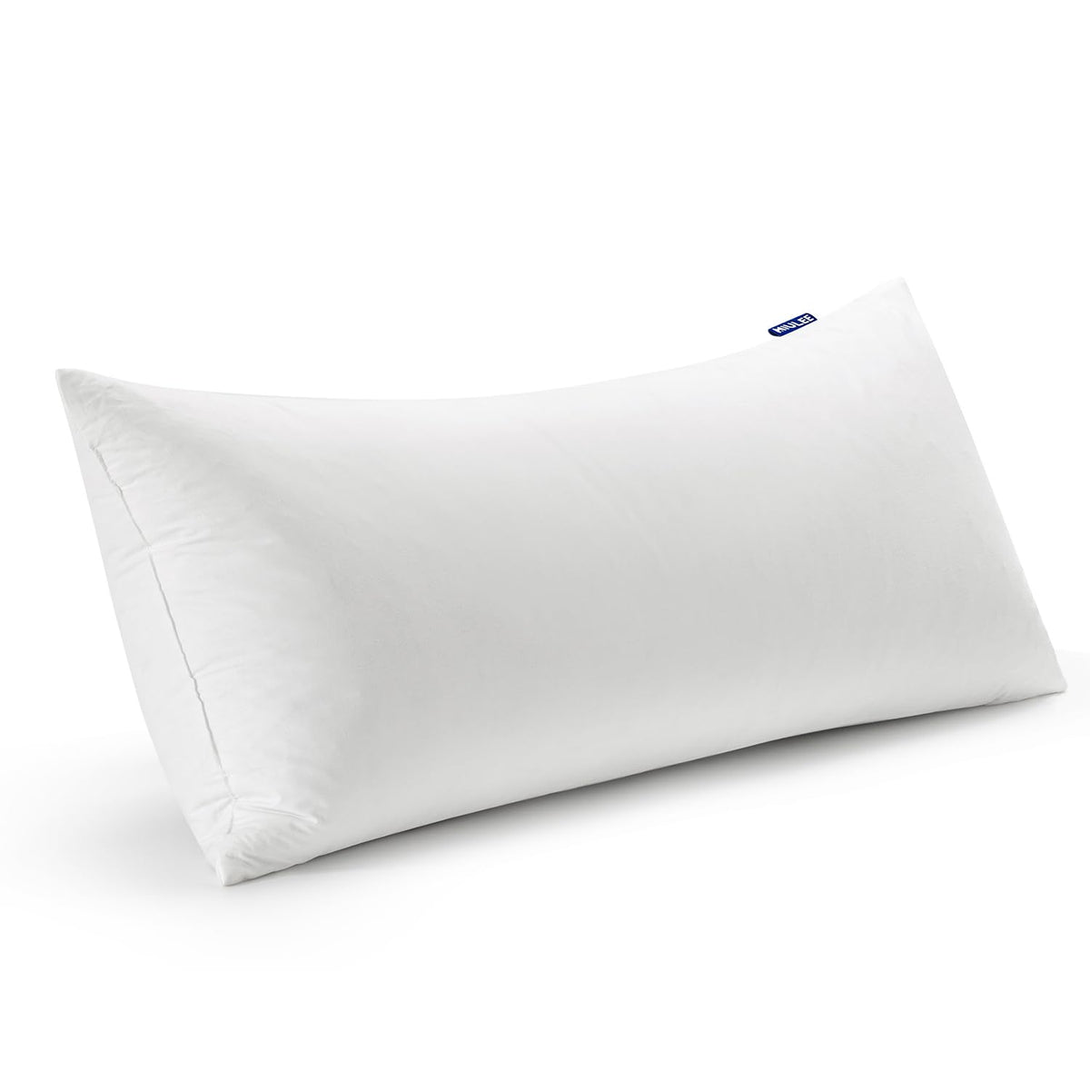 MIULEE feather pillow insert 14x36 with fluffy fill for cozy lounging.