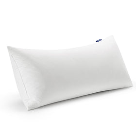 MIULEE feather pillow insert 14x36 with fluffy fill for cozy lounging.