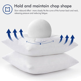 MIULEE insert in bed provides gentle head and back support for relaxed evenings.