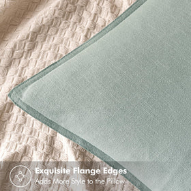 MIULEE pillow cover close-up of flange edge design for timeless style