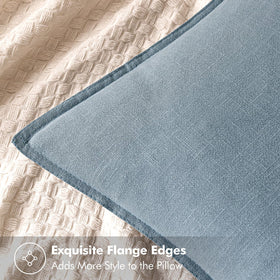 MIULEE pillow cover with flange edges for a refined boho farmhouse vibe
