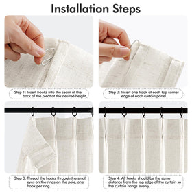 MIULEE floor-to-ceiling curtains enhance room height and elegance.
