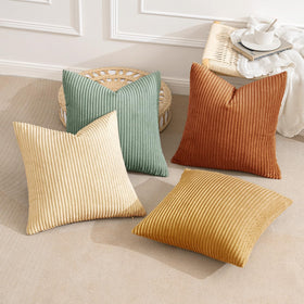 MIULEE set of four pillow covers enables coordinated decor across spaces.