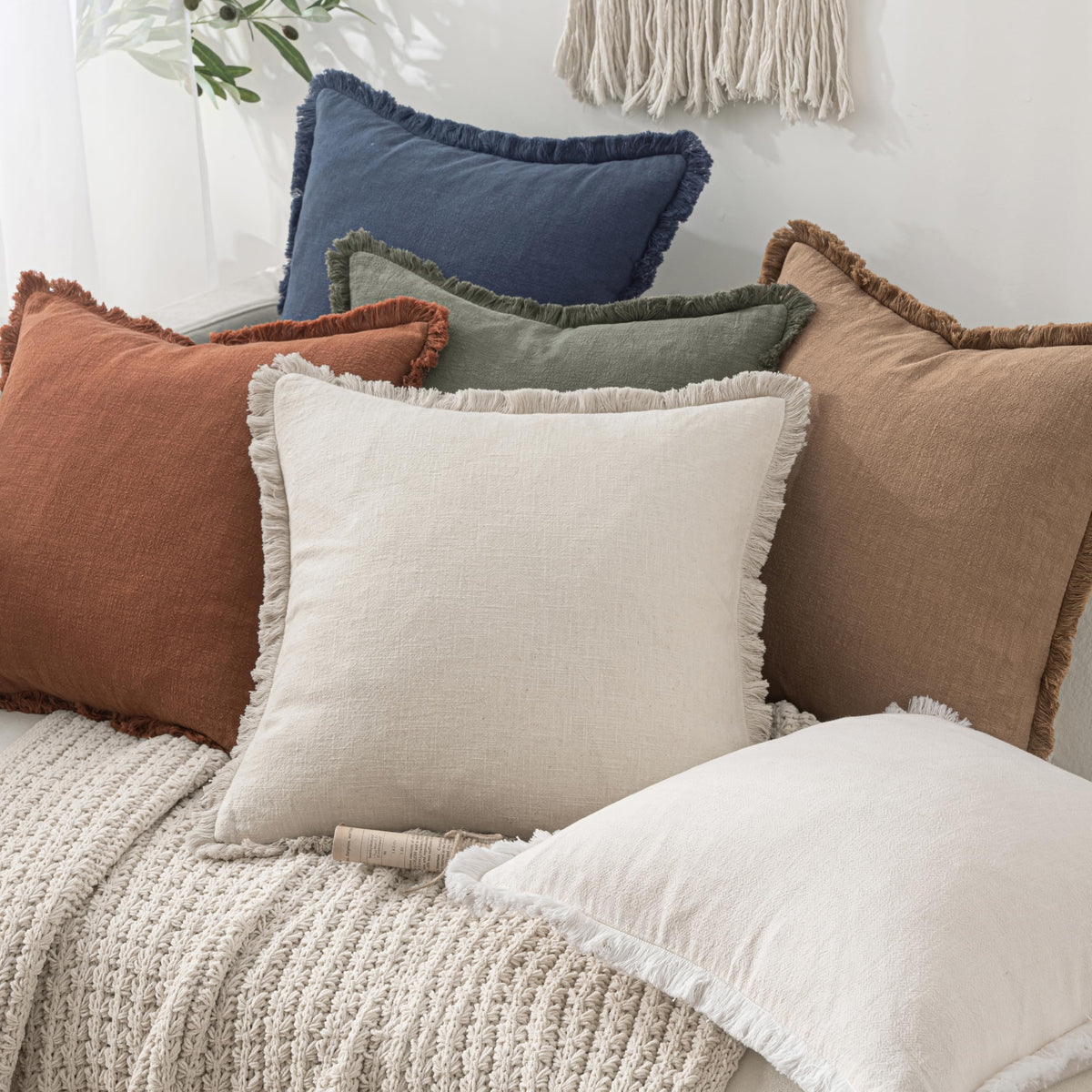 MIULEE fringe accents add texture and warmth to seating