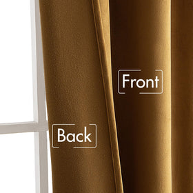 MIULEE Gold Velvet Curtains are easy to care with cold-water machine wash.