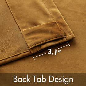 MIULEE Gold Velvet Curtains demonstrate 50% sunlight blocking for daytime quiet.