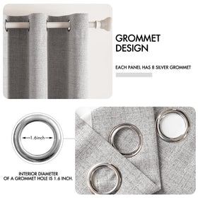 MIULEE grommet drapes add classic style to any living space.
