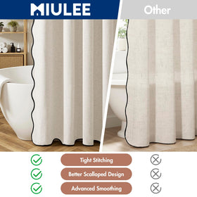 MIULEE heavy-duty linen-polyester blend offers soft touch and lasting durability