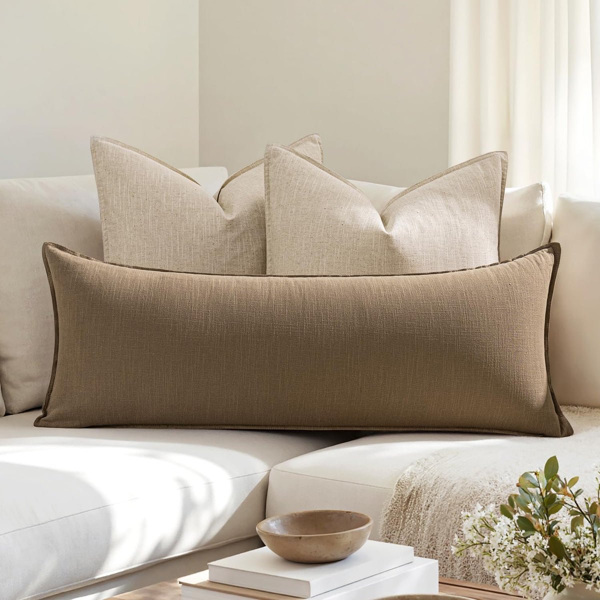 MIULEE hidden zipper pillow cover back for easy insertion and elegant finish