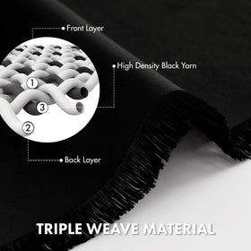 MIULEE blackout curtains install quickly on standard rods.
