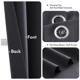 MIULEE light-blocking curtains show seamless color on both sides.