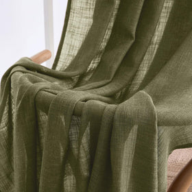 MIULEE linen blend fabric provides soft touch and wrinkle resistance.