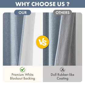 MIULEE linen-look fabric texture with premium white backing
