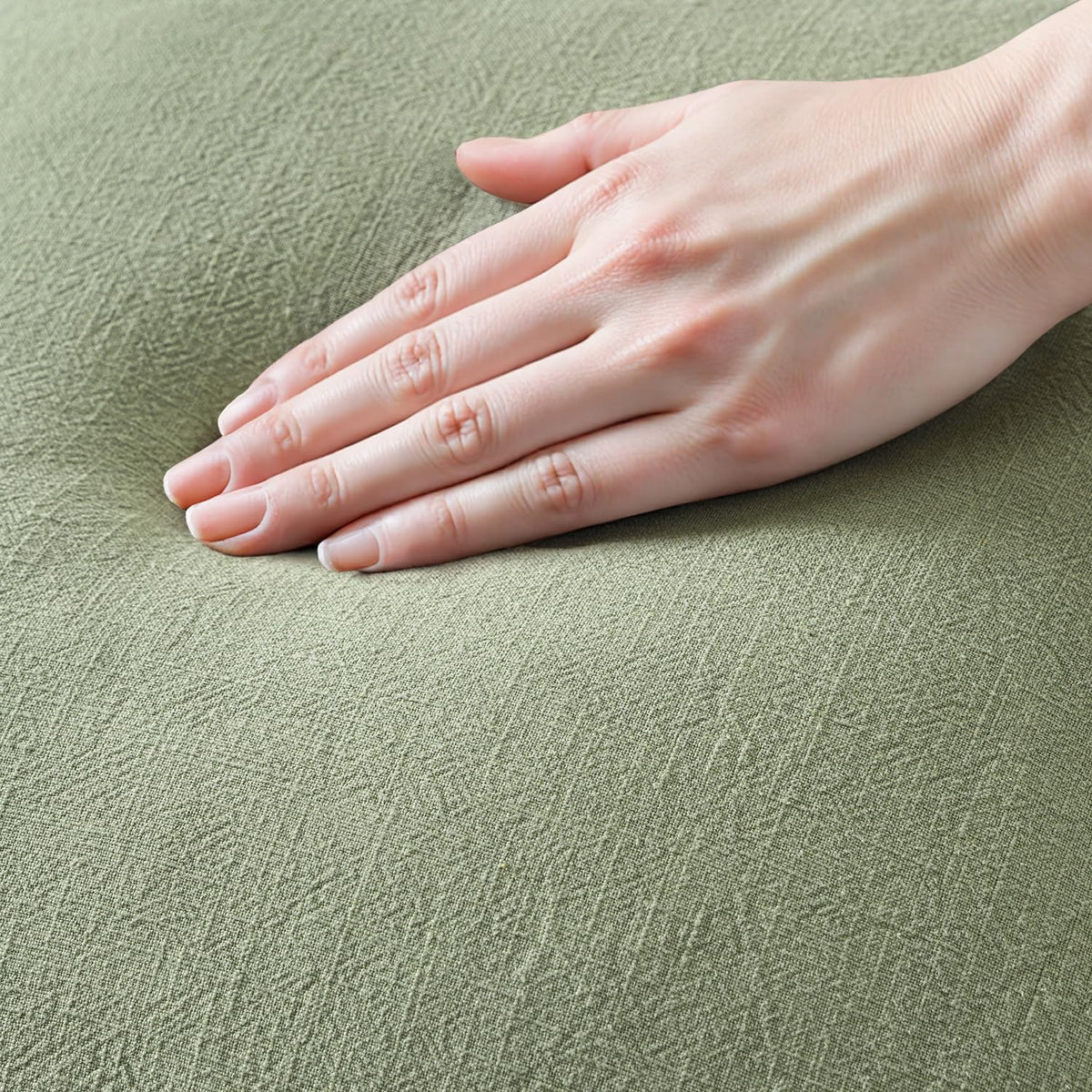 MIULEE linen texture closeup shows natural weave and rustic charm.