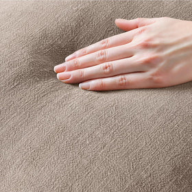 MIULEE linen texture ramie cotton beige cushion cover