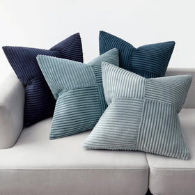 MIULEE pillow covers in living room setting emphasizing versatile decor for sofa or bed