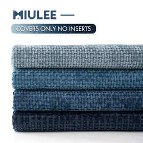 MIULEE living room decor with plush pillow covers for cozy style