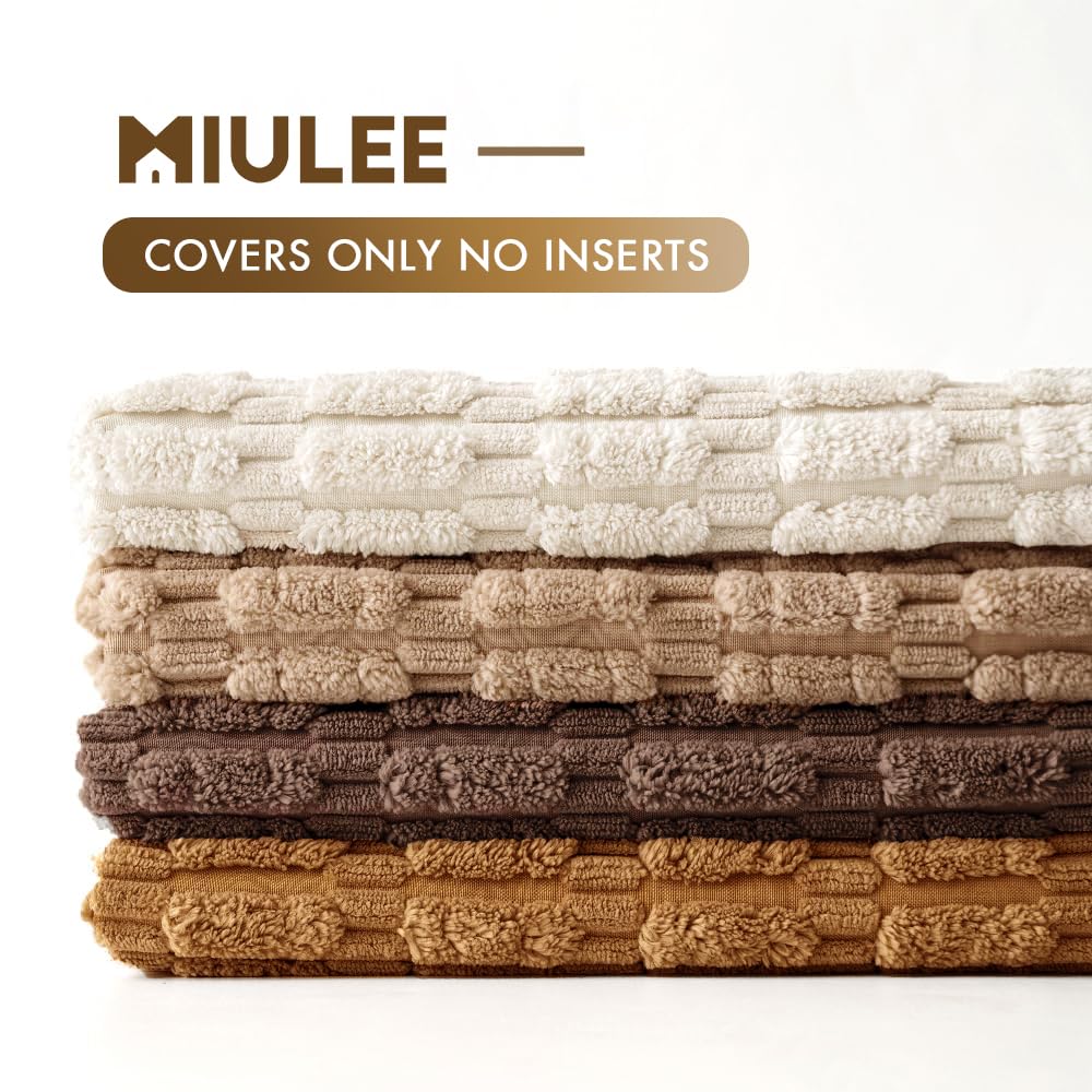 MIULEE living room decor with pillow covers for refreshed ambiance