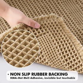 MIULEE looped waffle design close-up showing breathable texture for fast drying.