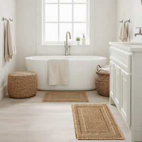 MIULEE machine-washable bath mats for easy care and maintenance.