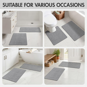 MIULEE machine-washable bath mats simplify cleaning and care.
