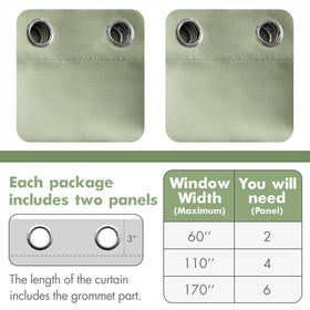 MIULEE machine washable blackout curtains offer easy care.