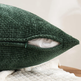 MIULEE gentle-care chenille cover is machine washable for easy upkeep