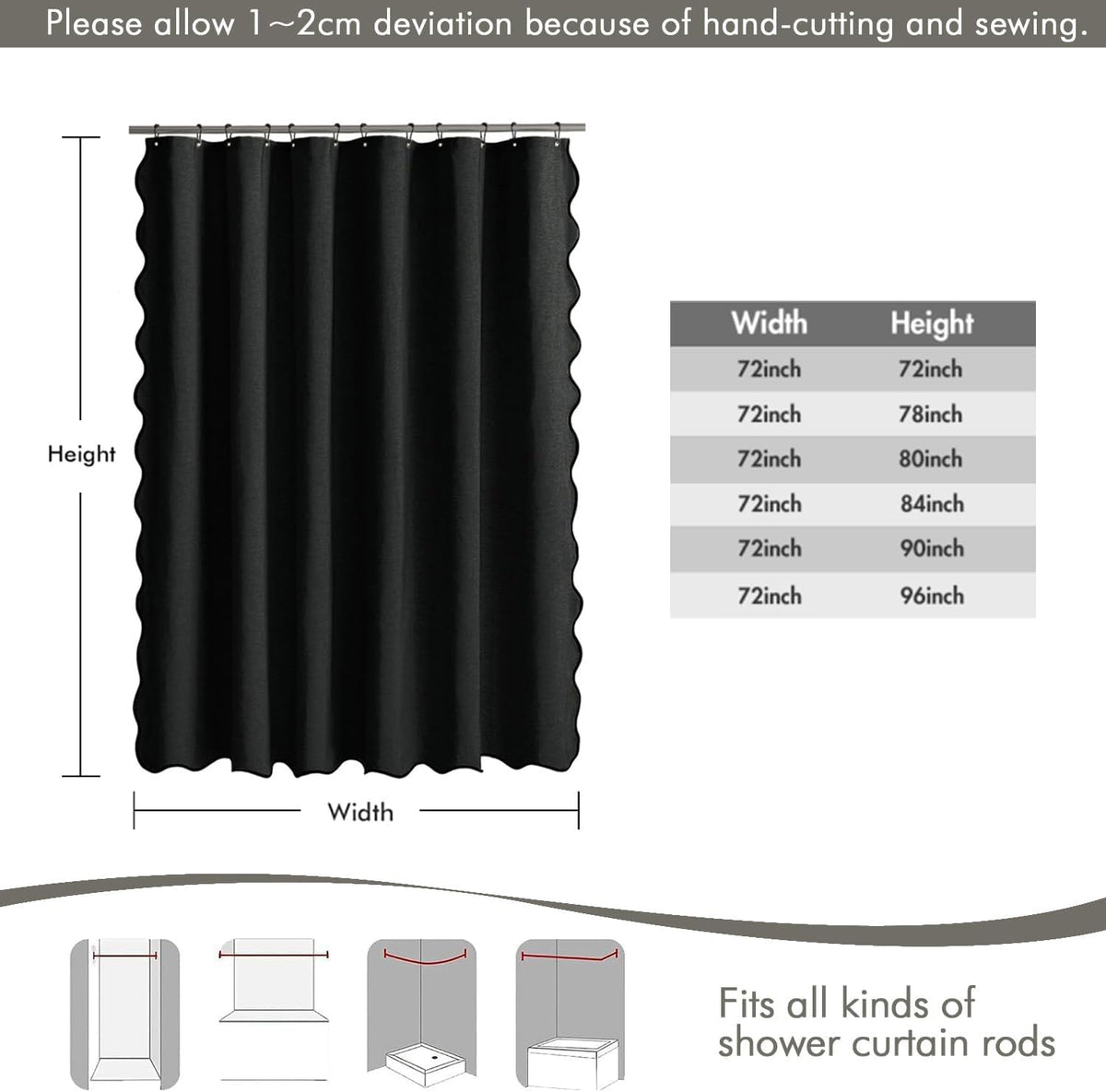MIULEE machine-washable curtain in cold water for easy care.