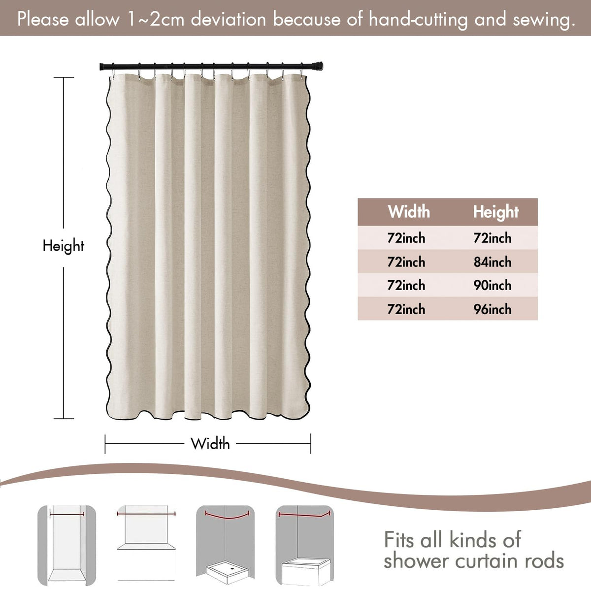 MIULEE machine-washable curtain for easy care and longevity