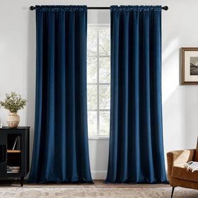 MIULEE velvet curtains with a draped look bring luxury and warmth