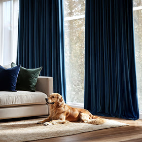 MIULEE rich navy velvet fabric enhances modern decor with texture