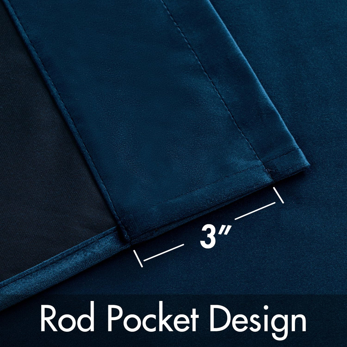 MIULEE rod-pocket curtains provide easy installation and clean lines