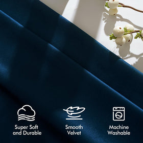 MIULEE navy velvet panels offer thermal insulation for comfort