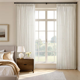 MIULEE neutral linen look suits bedrooms and living spaces.