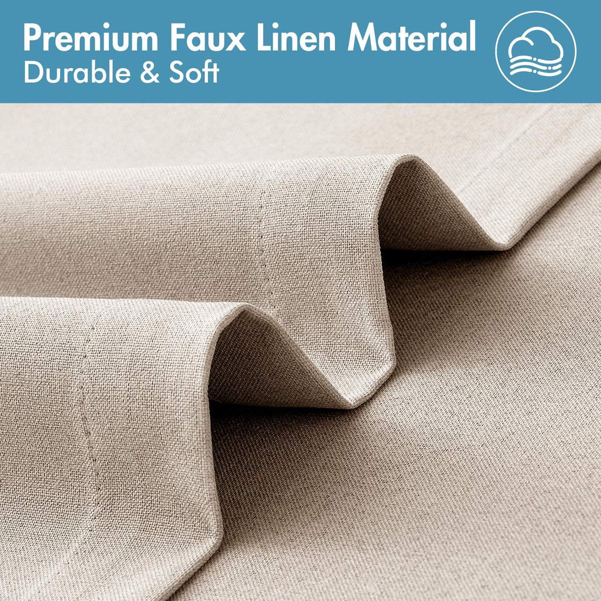MIULEE thermally insulated blackout curtains reduce sun glare and heat.