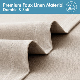 MIULEE thermally insulated blackout curtains reduce sun glare and heat.