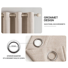 MIULEE noise reduction drapes create a quieter bedroom