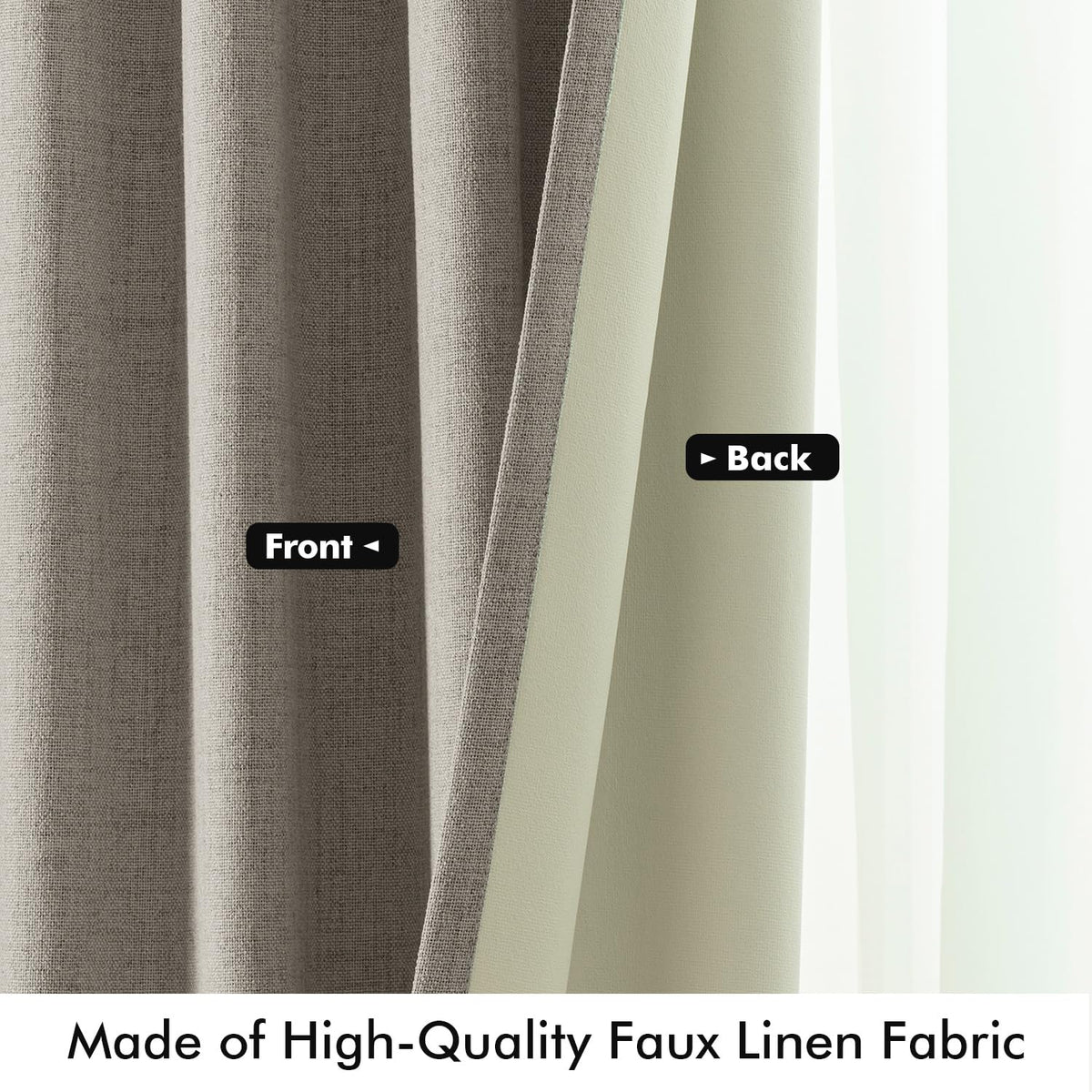 MIULEE noise-reducing drapes offering a quieter living space