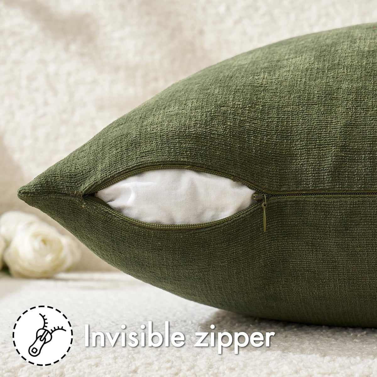 MIULEE decorative cushions on a sofa illustrate versatile farmhouse styling.