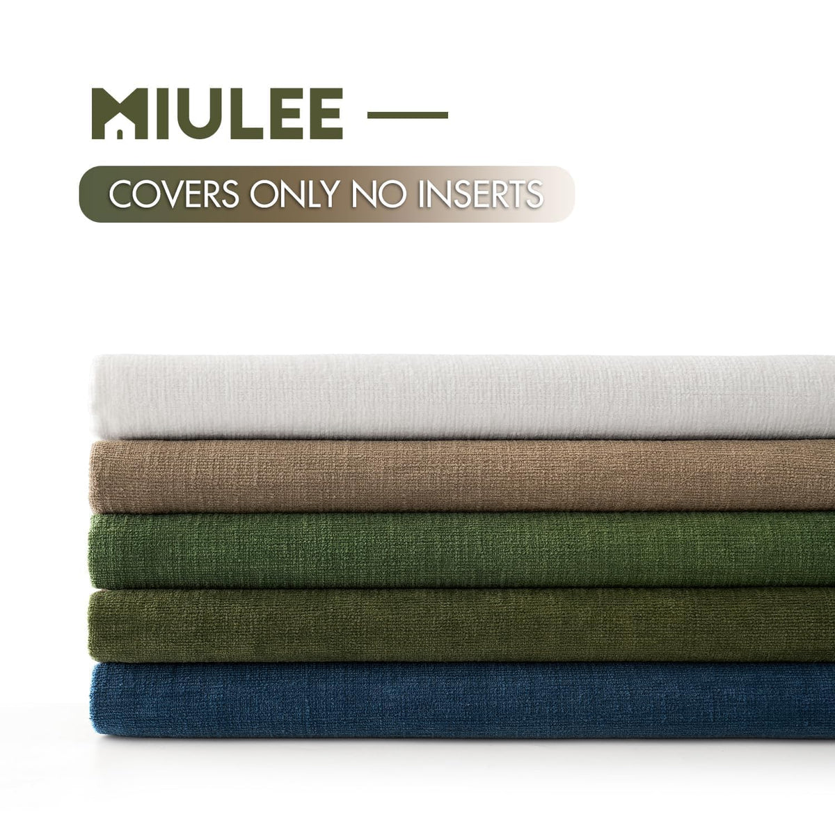 MIULEE olive green pillow covers enhancing modern living room decor.