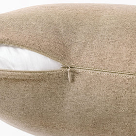 MIULEE solid light tan 20x20 cover adds versatile color to patio furniture.