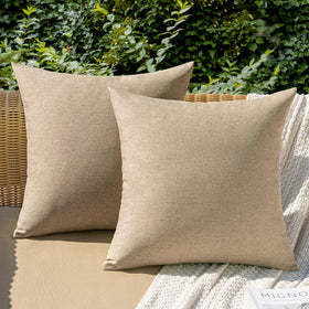 MIULEE outdoor pillow cover waterproof fabric protects cushions from rain and splashes.