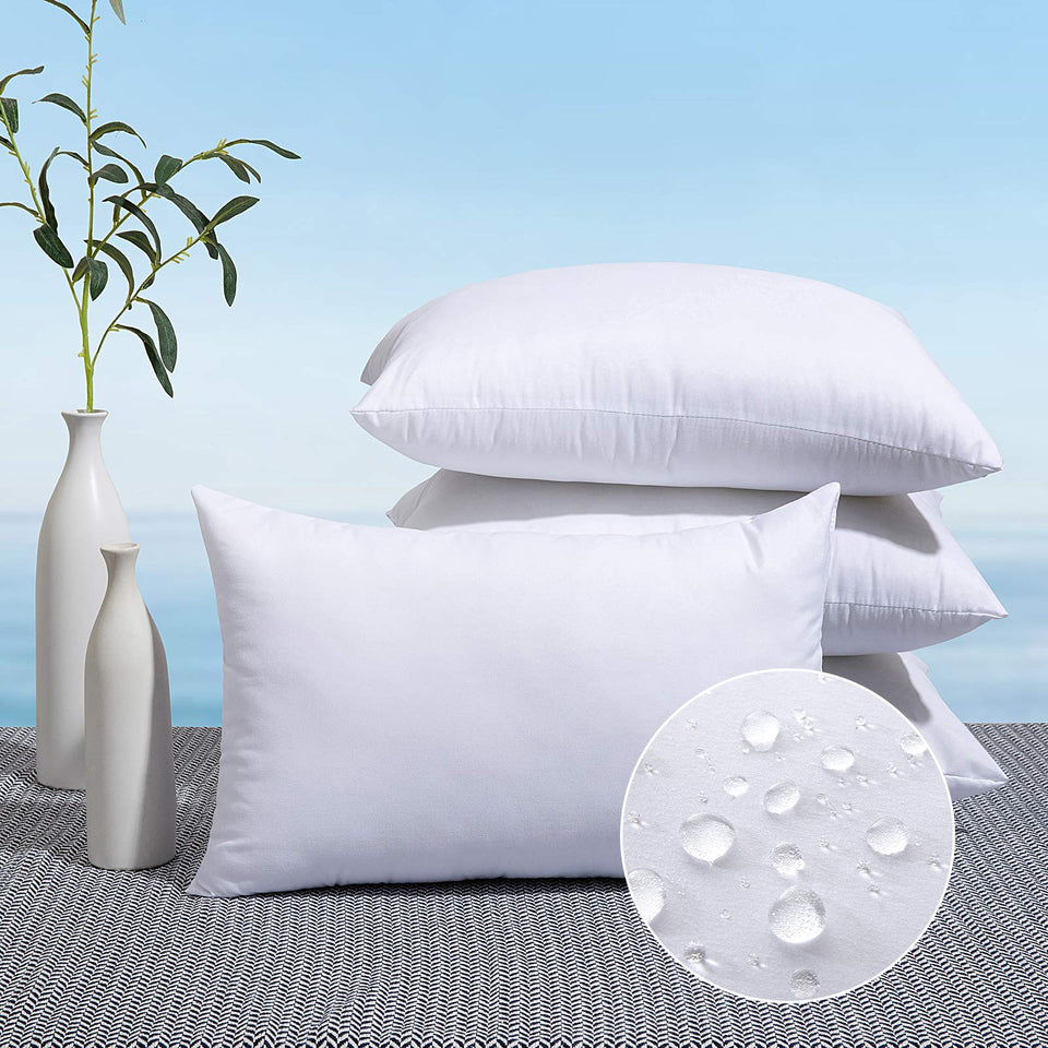 MIULEE outdoor pillow insert 12x20 on a porch chair adds cozy support.